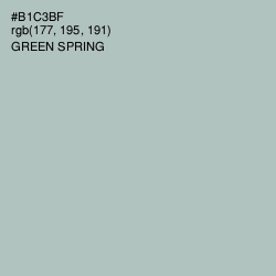 #B1C3BF - Green Spring Color Image